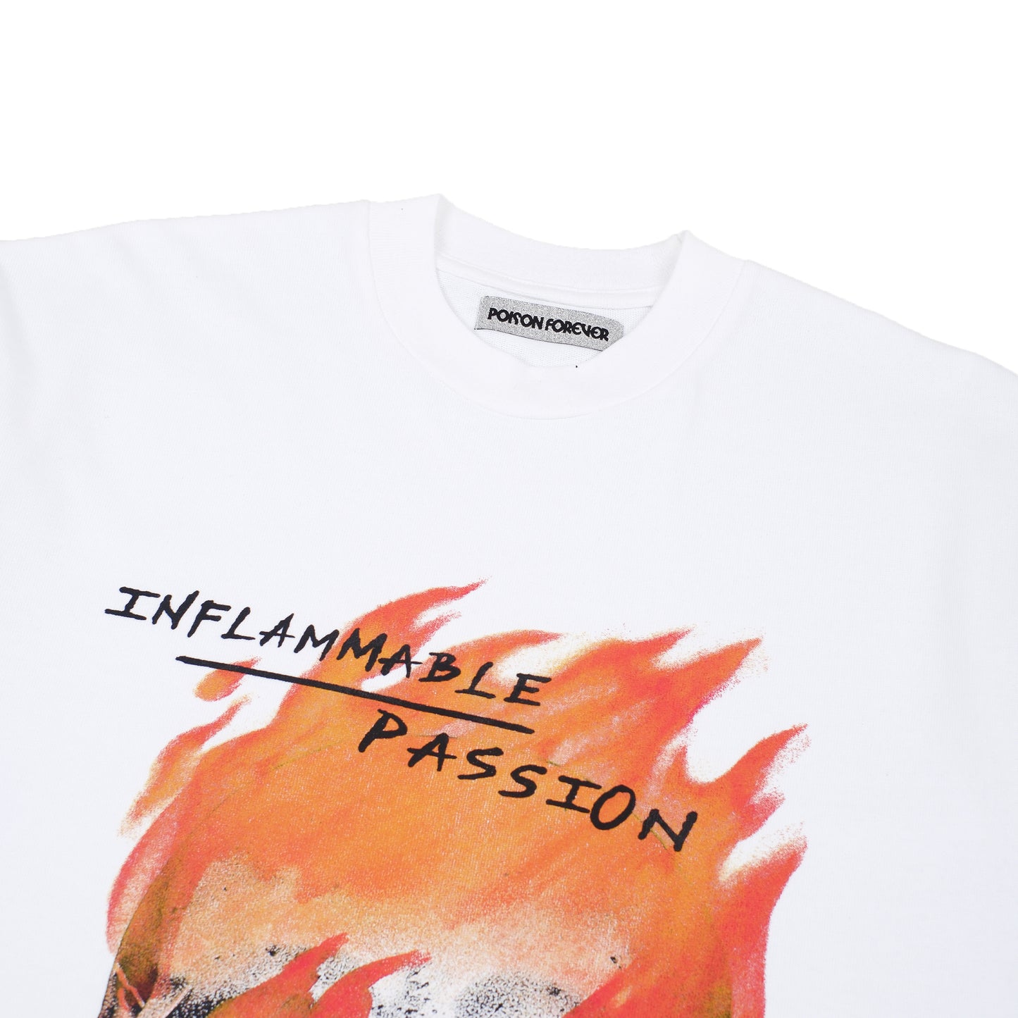 INFLAMMABLE TEE WHITE