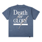 DEATH OR GLORY OVERDYED TEE BLUE